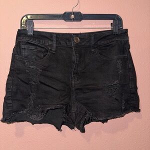 Black Jean shorts